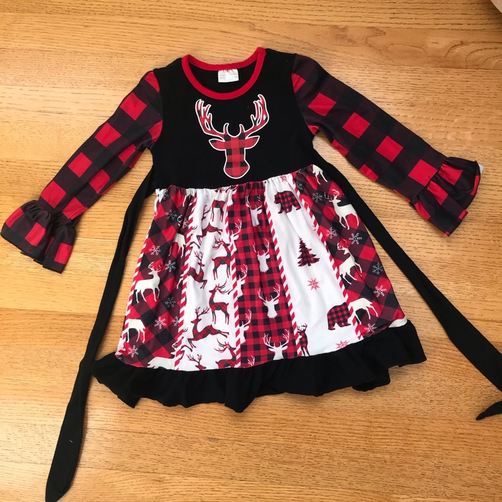 Boutique Buffalo Plaid Holiday Dress